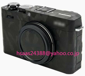 JJC カメラ 保護レザーフィルム カメラ本体 保護フィルム fujiX-E4カメラ用 ブラック迷彩