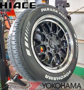 車検対応 Bounty Collection BD00 for HIACE!!200系ハイエース YOKOHAMA PARADA 215/60R17 新品タイヤホイールセット 17インチ