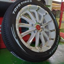 人気 TOYO H30 225/50R18 ホワイトレター 200系ハイエース タイヤホイールセット 18インチ BD12 新品 4本セット_画像6