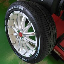 人気 TOYO H30 225/50R18 ホワイトレター 200系ハイエース タイヤホイールセット 18インチ BD12 新品 4本セット_画像5