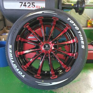 人気 TOYO H30 225/50R18 ホワイトレター 200系ハイエース タイヤホイールセット 18インチ BD12 新品 4本セット