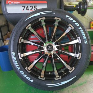 人気 TOYO H30 225/50R18 ホワイトレター 200系ハイエース タイヤホイールセット 18インチ BD12 新品 4本セット