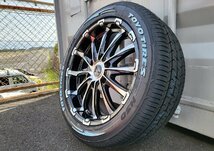 タイヤホイールセット 18インチ 新品 4本セット 225/50R18 BD12 200系ハイエース New TOYO H30 ホワイトレター_画像7