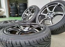 新品タイヤホイール4本セット!! KENDA KR20 F 225/40R18 R 235/40R18 トヨタ 86 スバル BRZ 18インチ Acht-6 アハト6_画像4