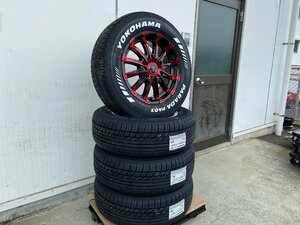 タイヤホイール 16インチ ハイエース 200系 車検対応 BD12 ヨコハマ パラダ ホワイトレター 215/65R16 109/107S