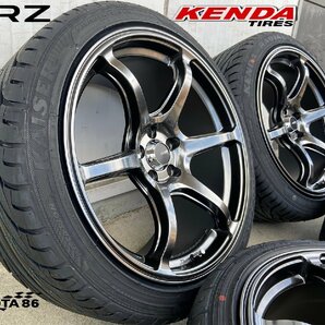 KENDA KR20 F 225/40R18 R 235/40R18 【トヨタ 86】【スバル BRZ】18インチ タイヤホイールセット Acht-6 アハト6の画像8