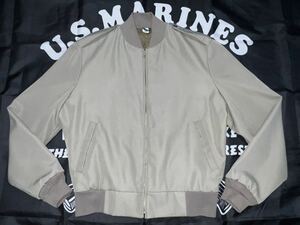 新品未使用　made in USA USMC ウインドブレイカー　　タンカージャケット　NEPTUNE GARMENT 製　40 LONG TAN