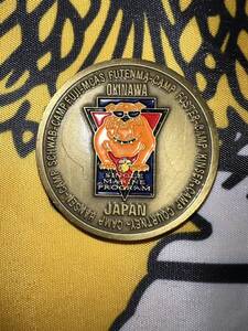 中古美品　USMC MCCS OKINAWA JAPAN IWO JIMA 19 FEBRUARY 1945 チャレンジコイン