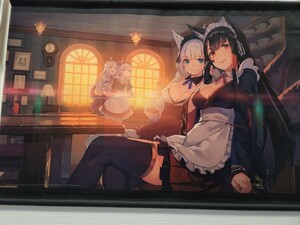 説明必読 ネコポス発送条件あり　アズールレーン×Gzカフェ ロイヤルスペシャルコラボ　赤城＆加賀 B2サイズ　　タペストリー