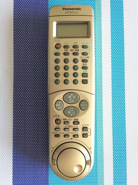 送料無料★Panasonic★パナソニック★純正★S-VHS★NV-SB800W用リモコン★EUR571400★中古★動作品★返金保証あり★