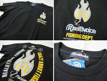 リアルビーボイス RealBvoice　半袖プリントＴシャツ (R-Fire) フィッシングライン 23SSRBV-FH003 ブラック Mサイズ_画像7