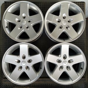 管理番号：S3-197【4本価格】【17x7.5J 5x127 ET+44.45 ハブ72】Jeep純正・ラングラー等・直接引取可能・下取り可能