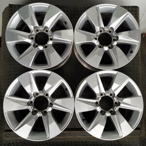 管理番号：Ｓ3-201【4本価格】【17×7.5J 6x139.7 ET+25 ハブ106】トヨタTOYOTA純正 ・150系プラド等・店頭直接引取・購入・下取可能