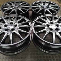 管理番号：Ｓ4-54【4本価格】【15x6J 5x100 ET+45 ハブ54】weds VELVA・平ナット用・直接引取可能・下取り可能_画像2