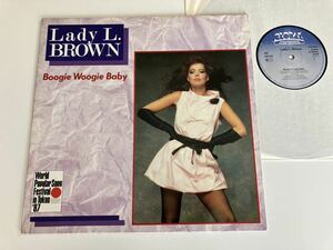 【盤美品】Lady L.Brown / Boogie Woogie Baby/I'm A Loser 12inch GLOBAL RECORDS GERMANY 609458 87年EUROBEAT,Hi-NRG,EURO DANCE,