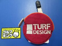 GK三好◆161 アサヒゴルフ TURF DESIGN TDBP-2171 RED◆レッド◆ターフデザイン◆ボールクリーナー&パターキャッチャー◆ネコポス可◆_画像1