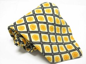 [ Hugo Boss HUGO BOSS] print pattern silk necktie ( men's ) light yellow group multicolor *18MM6725*