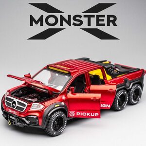 ダイキャス MONSTER ■ Xclass exy 6X6 カスタム ピックアップ 1/28 ■ 完成品 メタル おもちゃ 車 サウンド 光 モデル A248 D816