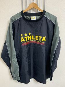 ［ATHLETA］ アスレタ スポーツウェア　長袖　黒系　Oサイズ　Y398