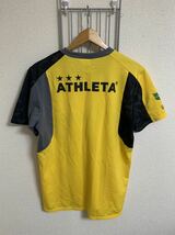 ［ATHLETA］アスレタ 半袖　スポーツウェア　黄色　Mサイズ Y441_画像3