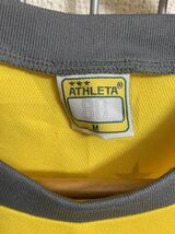［ATHLETA］アスレタ 半袖　スポーツウェア　黄色　Mサイズ Y441_画像2