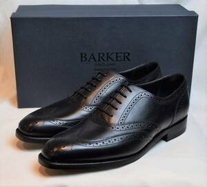 SALE!! BARKER UK5.5　4276FW13　バーカー グッドイヤー式 フルブローグオックス 黒カーフ　 24-24.5cm相当 未使用品 イギリス製 