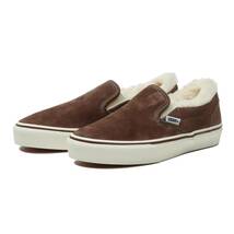 ヴァンズ 28cm スリッポン ファー ブラウン VANS SLIP ON FUR V98CF FUR CHOCO メンズ スニーカー スエード 天然皮革 バンズ_画像1