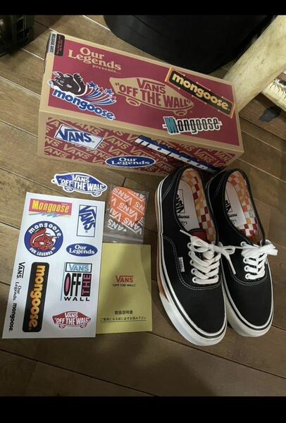 VANS MONGOOSE AUTHENTIC 44 DX バンズ マングース オーセンティック old BMX 80's 90's motomag モトマグ webco シュイン schwinn 23cm