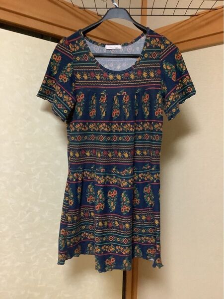 【中古】ワンピース チュニック 半袖