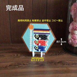 seinatouchオリジナルアイロンビーズ完成品 鯉のぼりインテリアコースター インテリア オーダー ハンドメイド