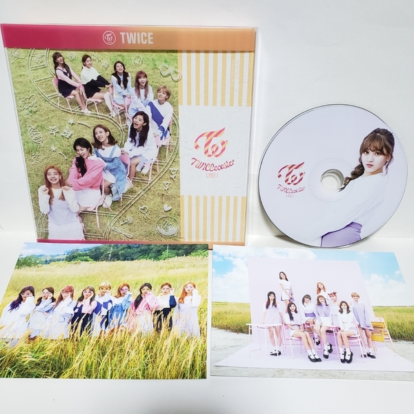 【超貴重!!】【送料無料!!】TWICE トゥワイス★TWICEcoaster:LANE 1★韓国盤 ジヒョver.ポストカード2枚・ステッカー付き TT