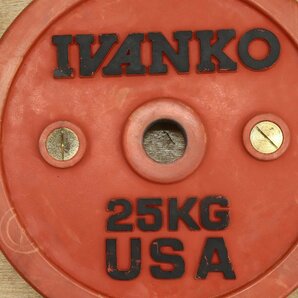 042603K3 イヴァンコ IVANKO 25kg×2 USA オリンピックプレート Mの画像2