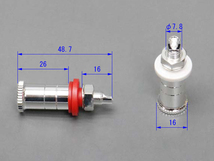 スピーカー端子 スピーカーターミナル バナナプラグ対応 真空管アンプ 管理番号[AP0335D]_画像4