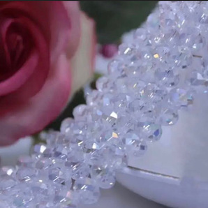 10mm ボタンカットビーズ クリスタル ガラス ハンドメイドパーツ キラキラ輝く クリア