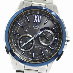 カシオ CASIO OCW-G1000E-1AJF オシアナス 世界2000本限定 ソーラー電波 メンズ 美品 保証書付き_742909【ev15】