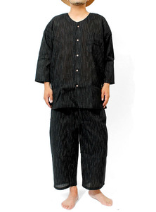 [ new goods ] 4L D pattern jinbei men's large size peace pattern pyjamas top and bottom ... weave plain stripe ... setup 