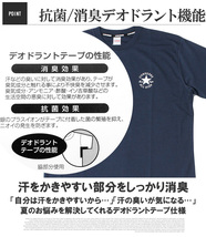 【新品】 2L ホワイト コンバース(CONVERSE) 半袖 Tシャツ メンズ 大きいサイズ ロゴ プリント ドライ 吸汗速乾 消臭 抗菌 クルーネック カ_画像5