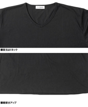【新品】 2L グレー 半袖シャツ メンズ 大きいサイズ シアサッカー チェック柄 ストライプ柄 無地 Vネック 半袖 Tシャツ 2点セット アンサ_画像9
