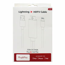 HDMI 変換ケーブル ライトニング Lightning iPhoneDigital AVアダプタ アイフォン 設定不要 テレビ接続ケーブル ビデオデッキ YouTube TV_画像7