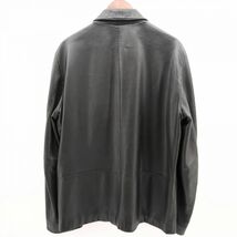 HUGO BOSS レザージャケット ブラック SIZE L ラムレザー ヒューゴ ボス ◆3109/宮竹店_画像2