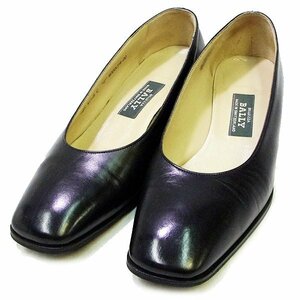 洗浄済み バリー BALLY レザー パンプス 靴 シューズ 2 1/2 EUサイズ 【326239】