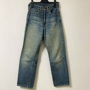 90s 90年代 levis リーバイス 502xx 復刻 W28 uデニム 古着 vintage ヴィンテージ ビンテージ ジーンズ パンツ LVC Big E 赤耳 セルビッチ