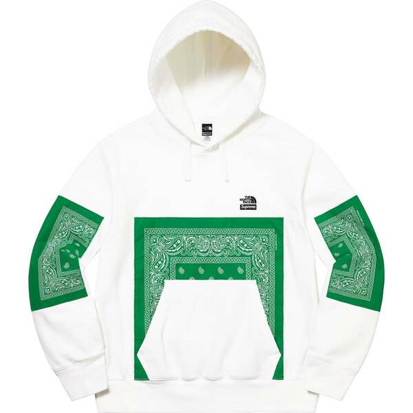 新品未開封 Supreme The North Face Bandana Hooded Sweatshirt 白 22SS White パーカー 