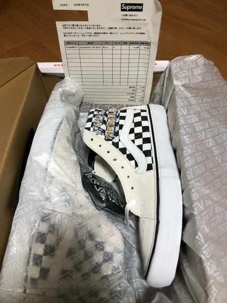 新品未開封納品書付き Supreme Vans FTW Sk8-Hi 白 27 CM 19FW WHITE