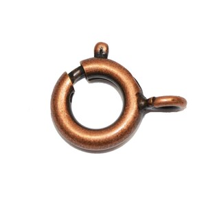 アクセサリーパーツ 金具 引き輪 ７ｍｍ 銅古美 ブロンズ 基礎金具