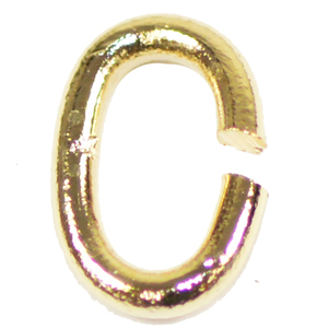 アクセサリーパーツ 金具 Ｃカン 0.8×3.5×5mm 金色 ゴールドカラー 基礎金具