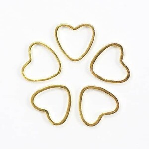  Heart. metal детали 7mm золотой цвет Gold цвет 5ko ввод M2 G