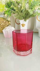 ヴェルサーチェversace Rosenthalローゼンタール ロックグラス（在庫2個あり）ピンク色
