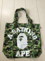 未使用 A BATHING APE トートバッグ カモ柄_画像1