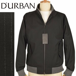 ◆D'URBAN ダーバン◆定価 66,000円 ストライプ モヘヤ混ウールブルゾン 黒/Ｌ